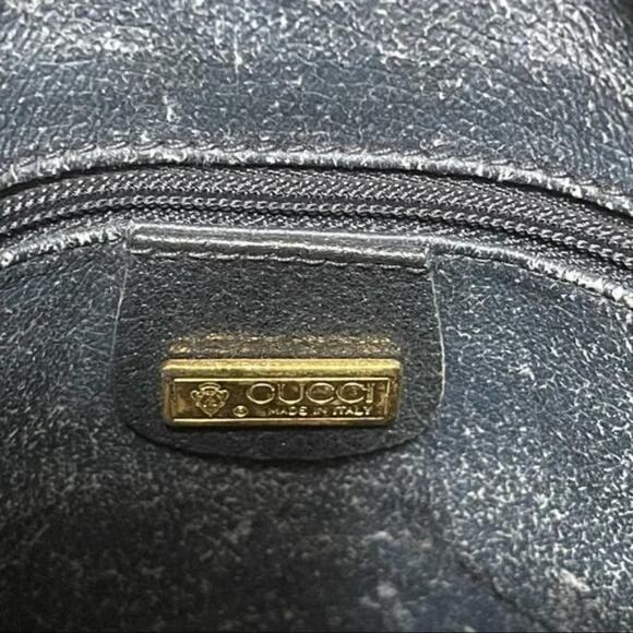 Gucci Supreme Vintage Monogram Bucket Bag Navy - Picture 8 of 12